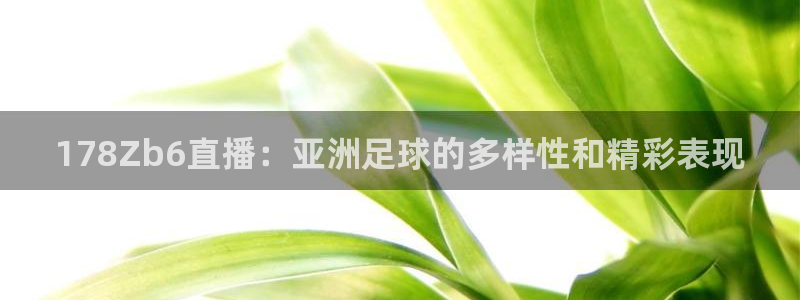 178Zb6直播：亚洲足球的多样性和精彩表现
