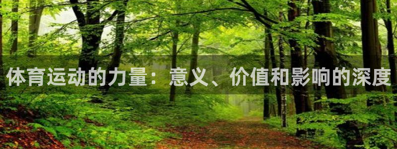体育运动的力量：意义、价值和影响的深度